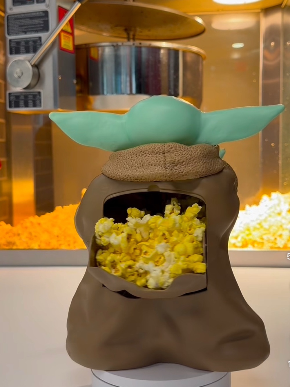 Star Wars Mandalorian Grogu Popcorn Bucket + Helmet Cup! Cinemark NWT IN HAND! - Picture 12 of 15